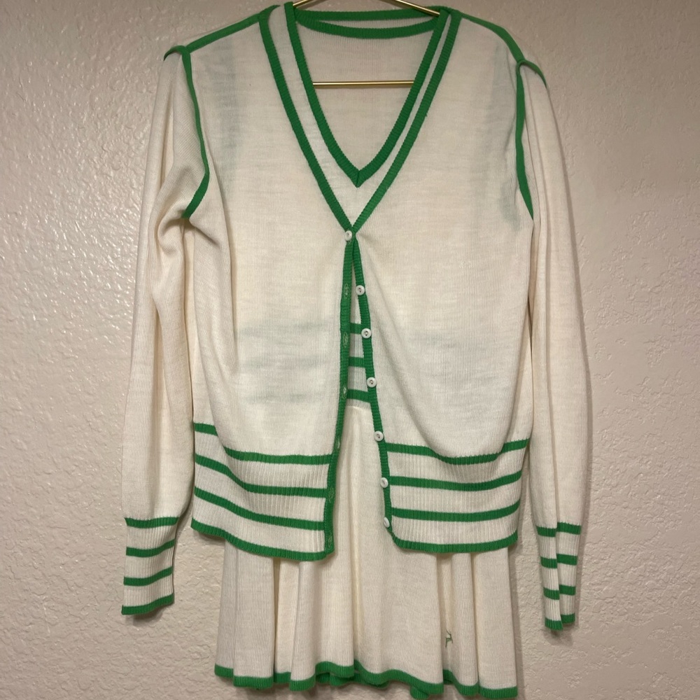 Vintage 70s tennis set white stag